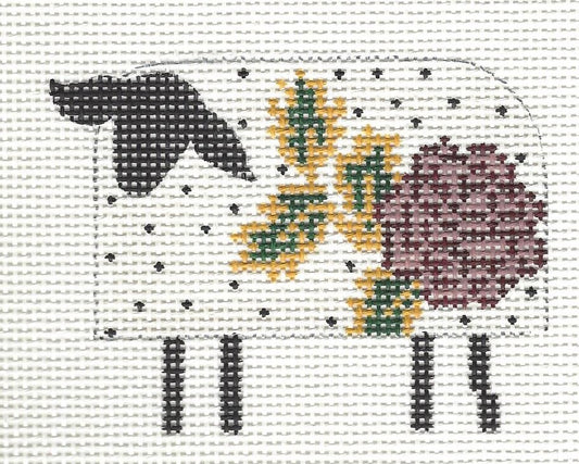 White Sheep with Rose