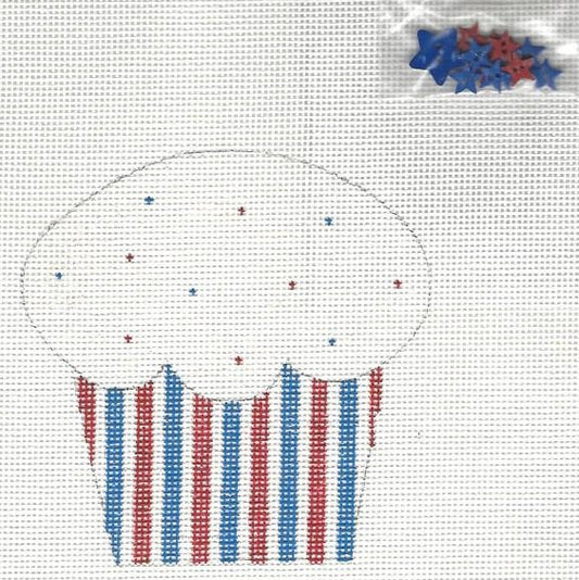Cupcake - Patriotic Stars