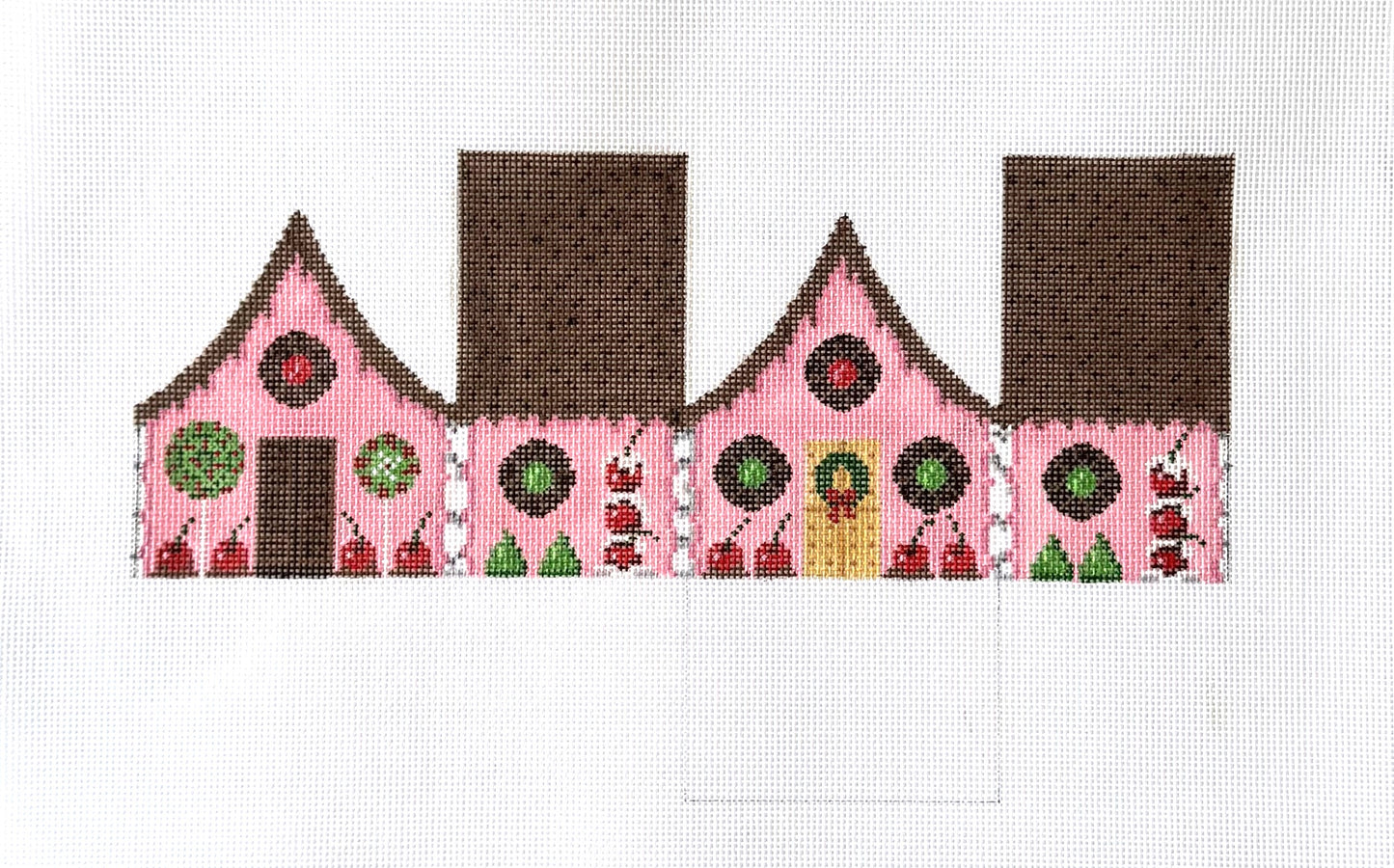 3-D Gingerbread House - Chocolate Sprinkles and Cherries