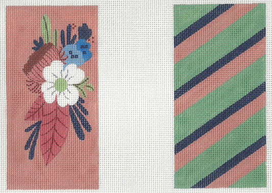 Eyeglass Case - Tie Stripe and Floral