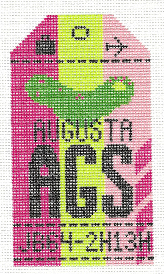 Retro Travel Tag - Augusta