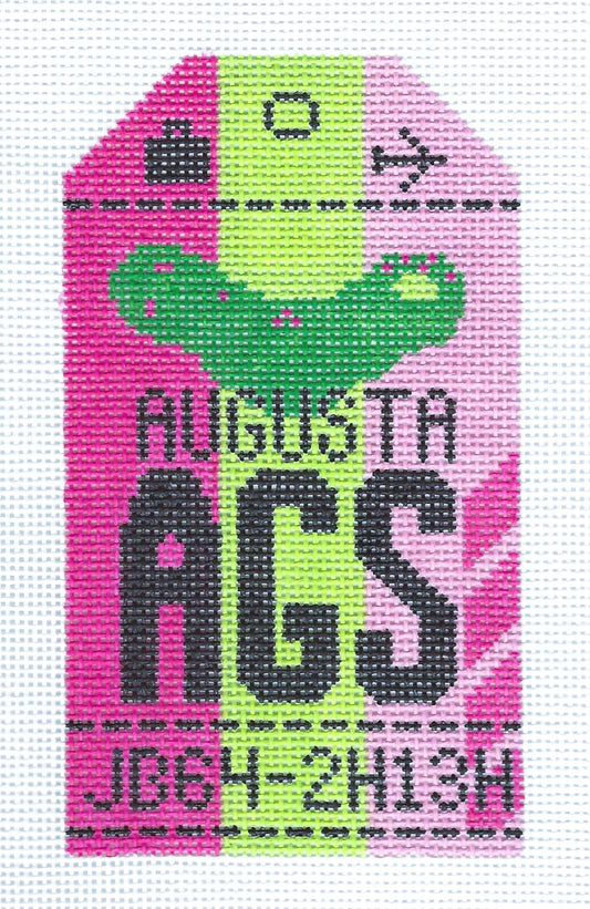 Retro Travel Tag - Augusta