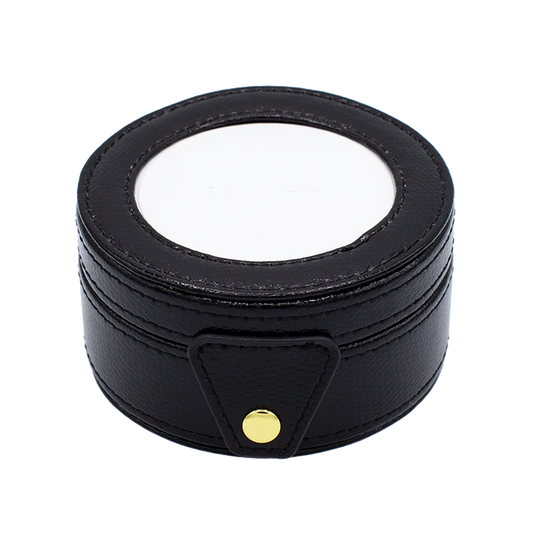 Lee's Needle Art black alligator stamped leather gift box