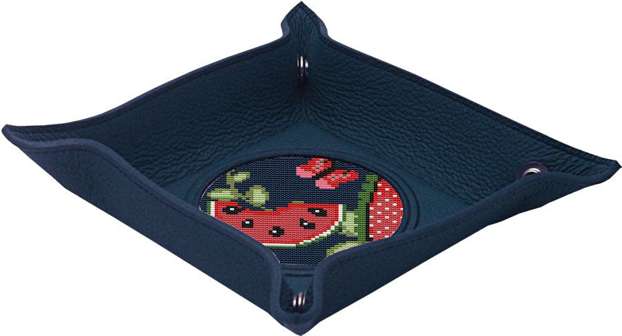 Small Square Snap Tray - Navy