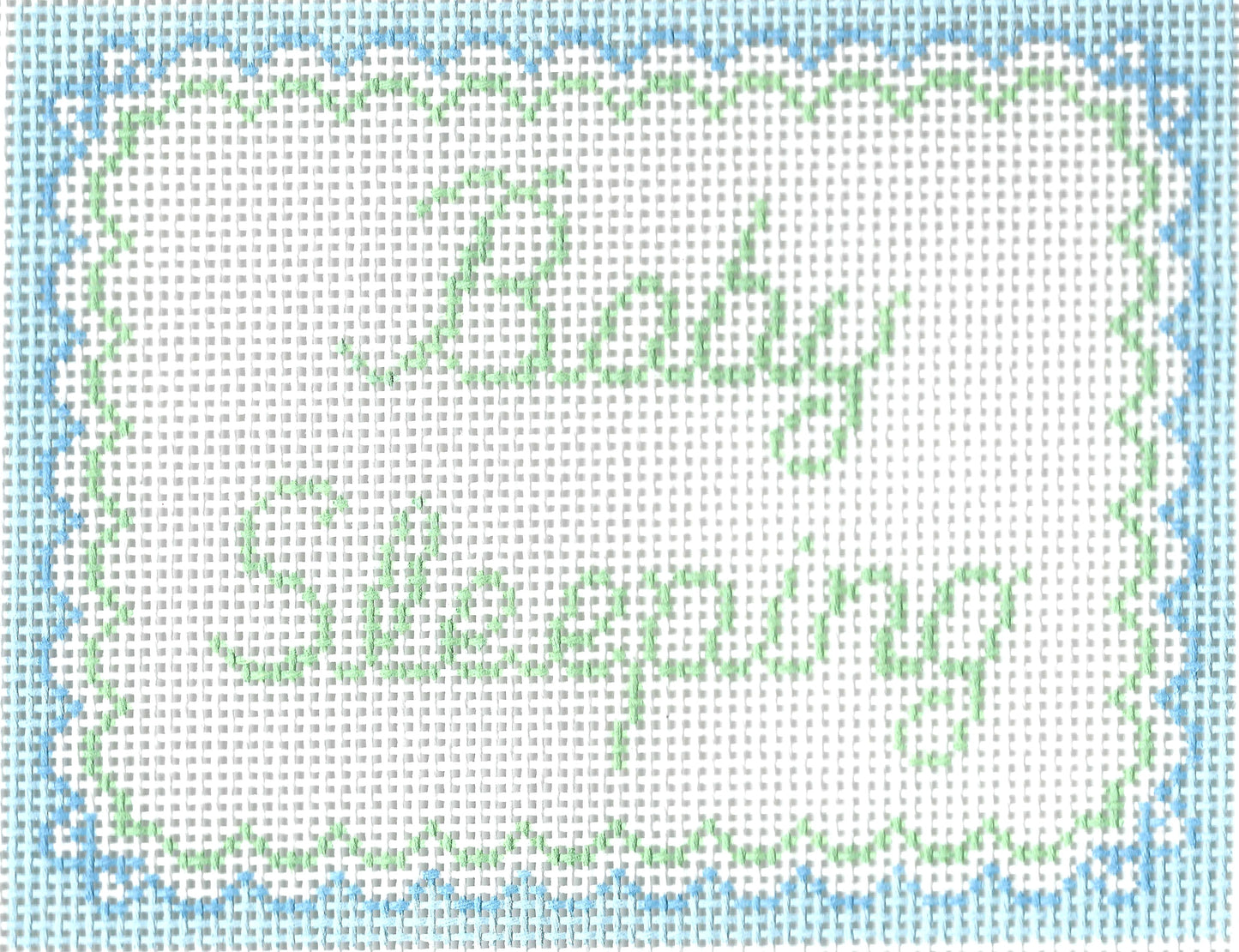 Baby Sleeping - Blue Bows
