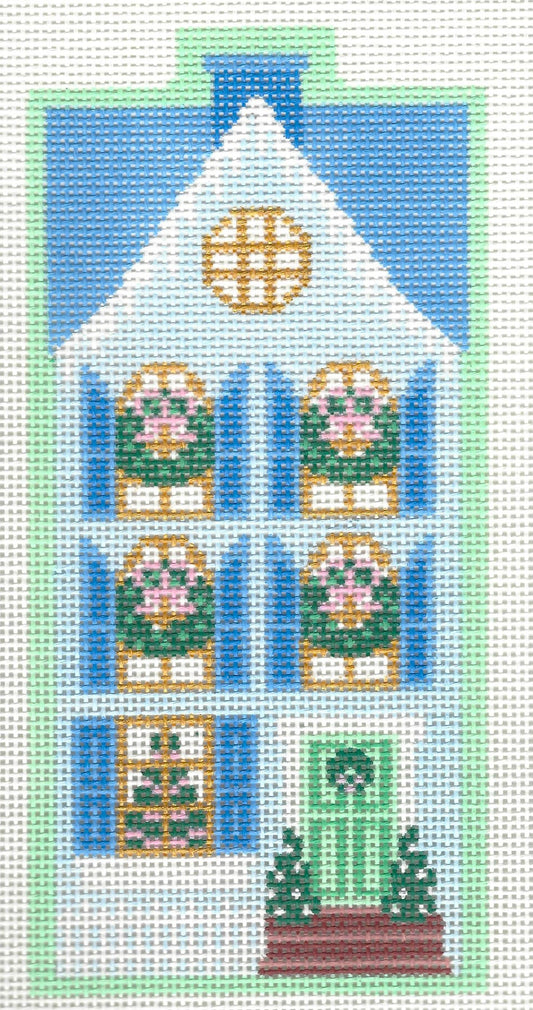 Christmas Village - Blue Row House