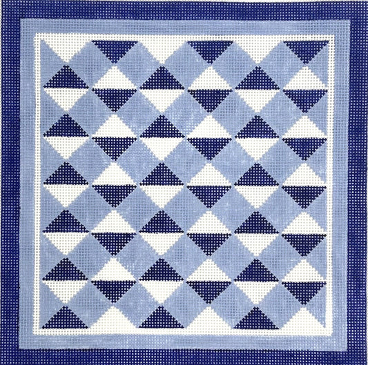 Blue Tile Pillow