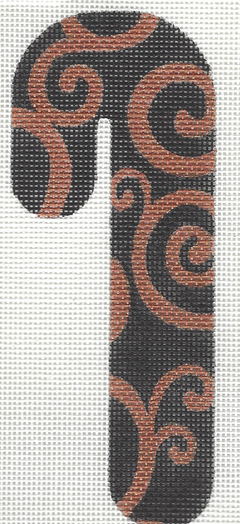 Halloween Candy Cane - Swirls