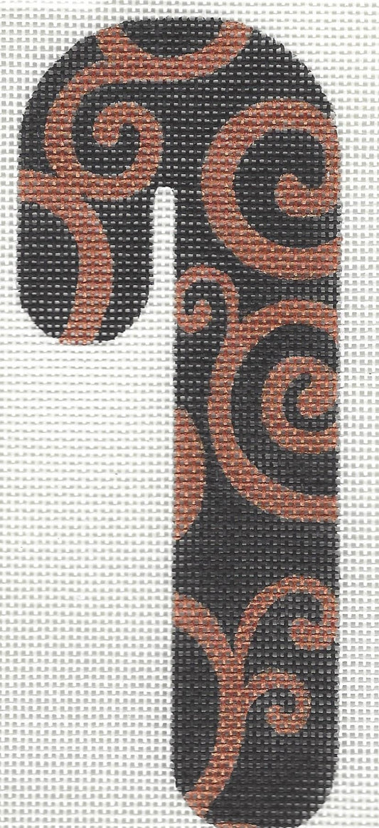 Halloween Candy Cane - Swirls