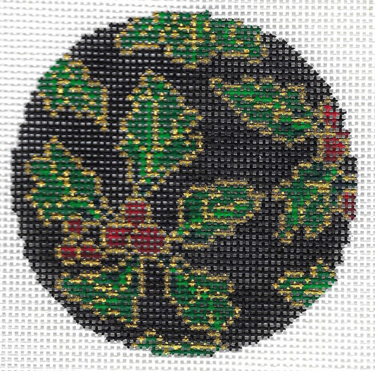 Cloisonne Holly Ornament
