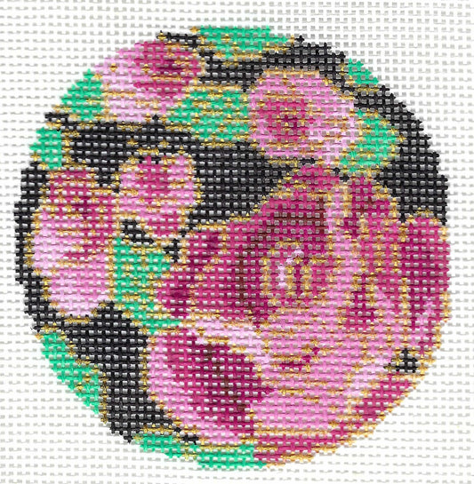 Cloisonne Round - Roses