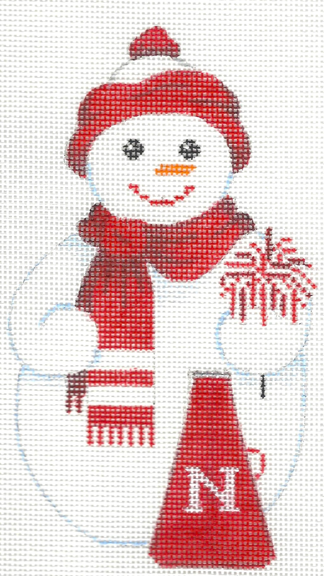 College Snowman - Nebraska
