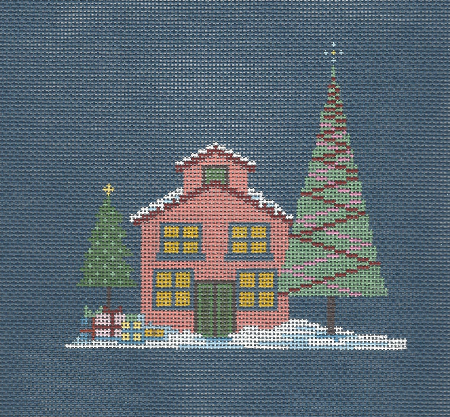 A Christmas Village - Coral House with Stitch Guide