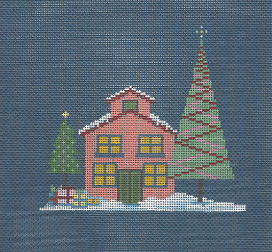 A Christmas Village - Coral House with Stitch Guide