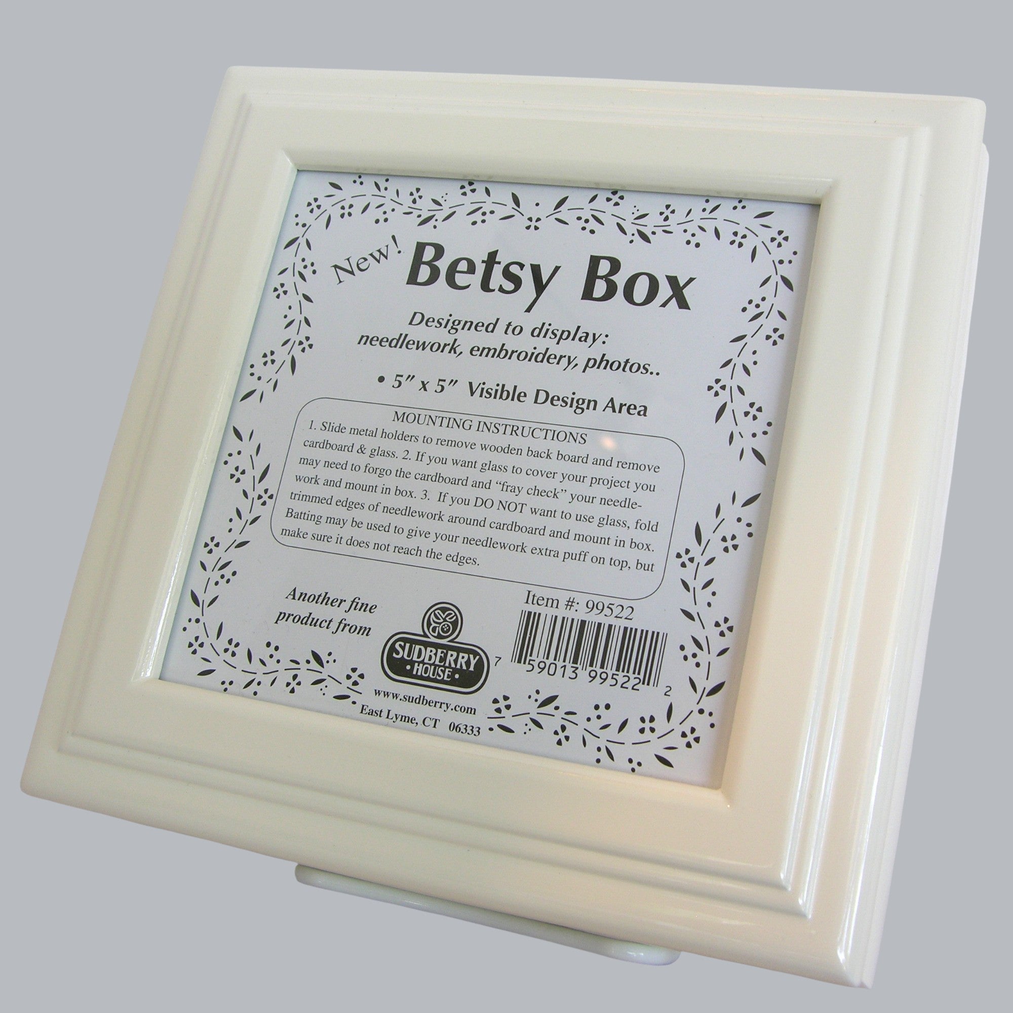 Betsy Box - White – Village Needleworks