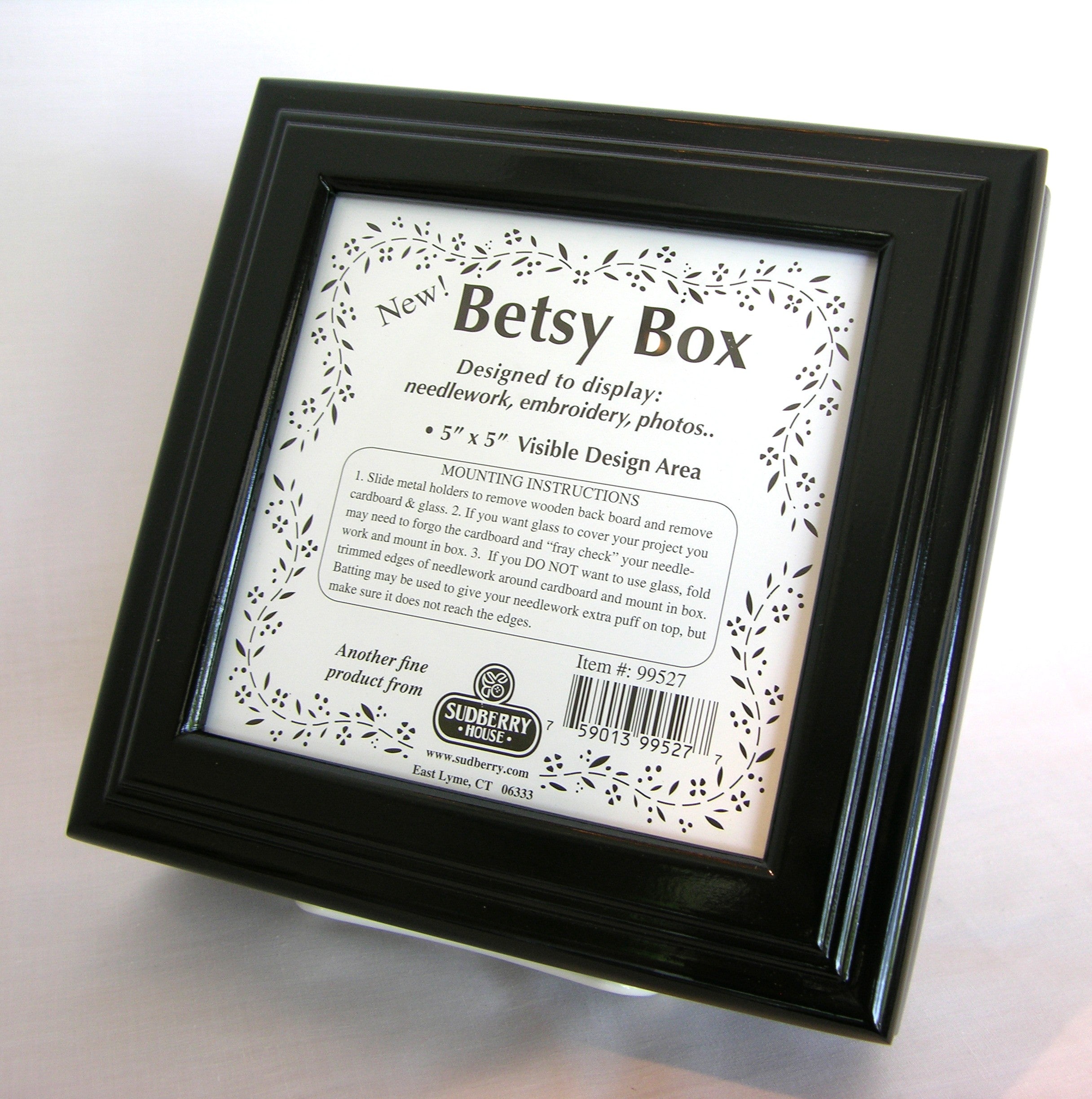 Betsy Box - Black – Village Needleworks