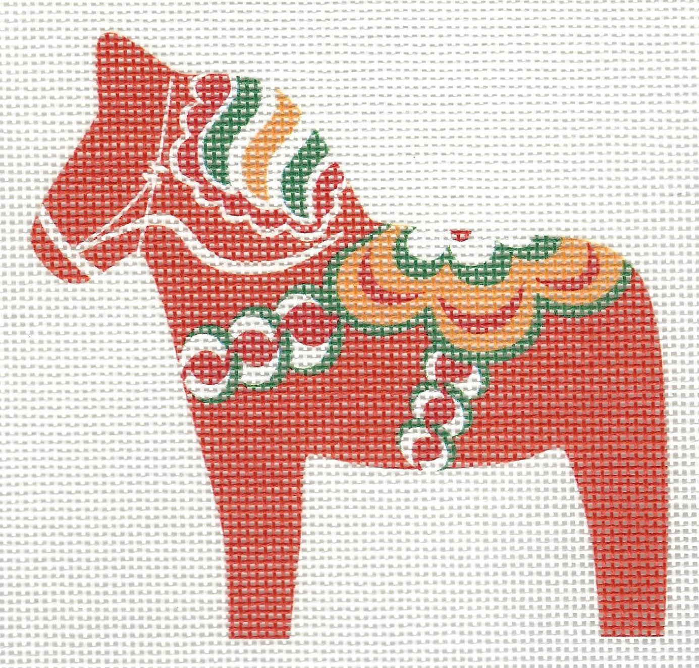 Dala Horse - Orange Red
