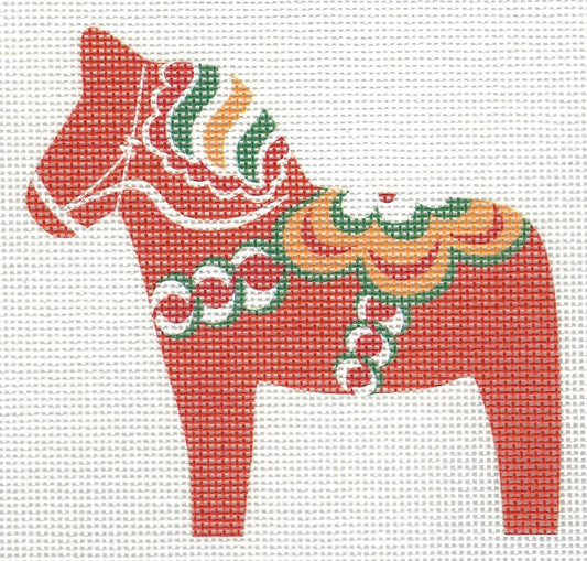 Dala Horse - Orange Red