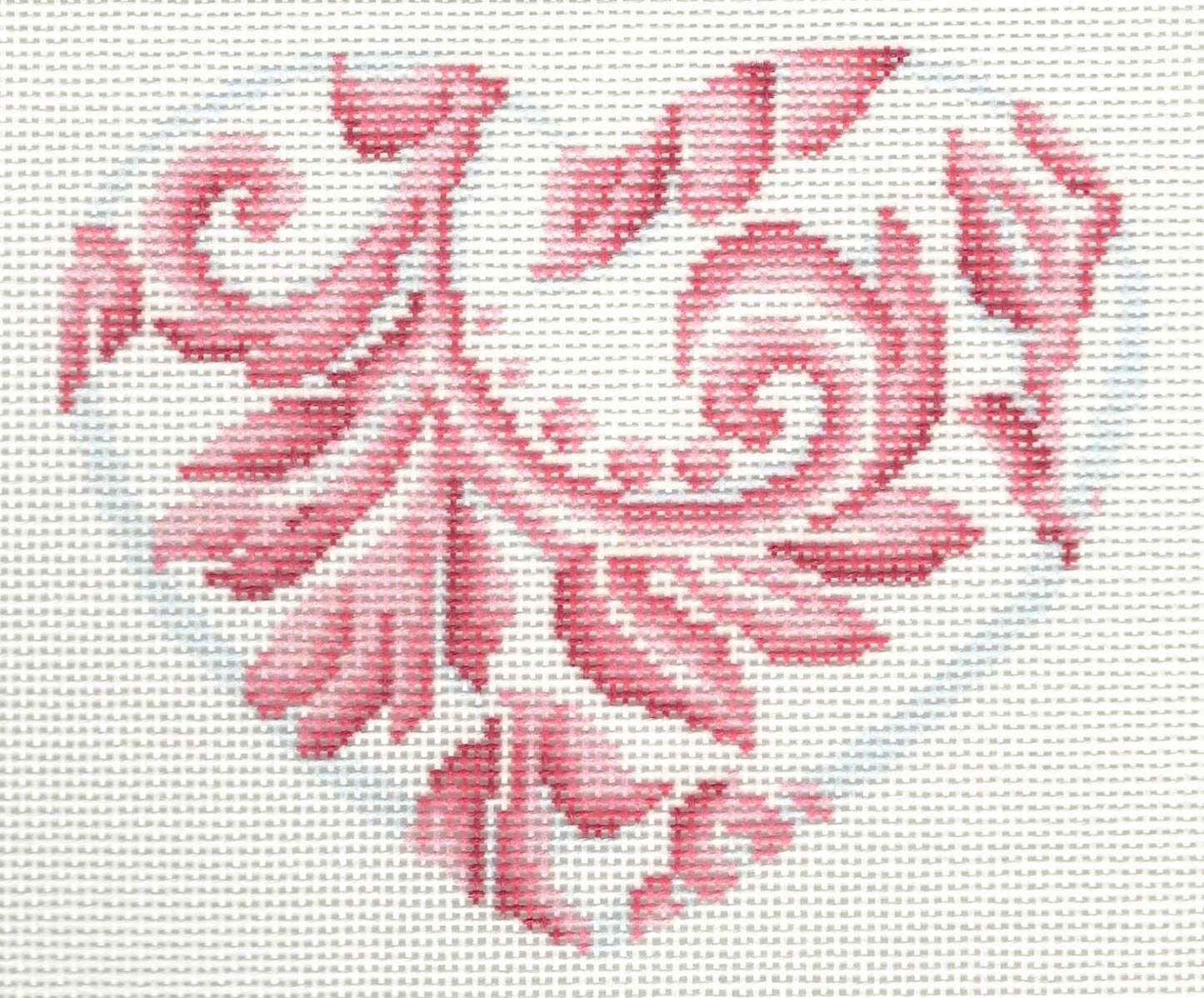 Damask Large Heart Pink