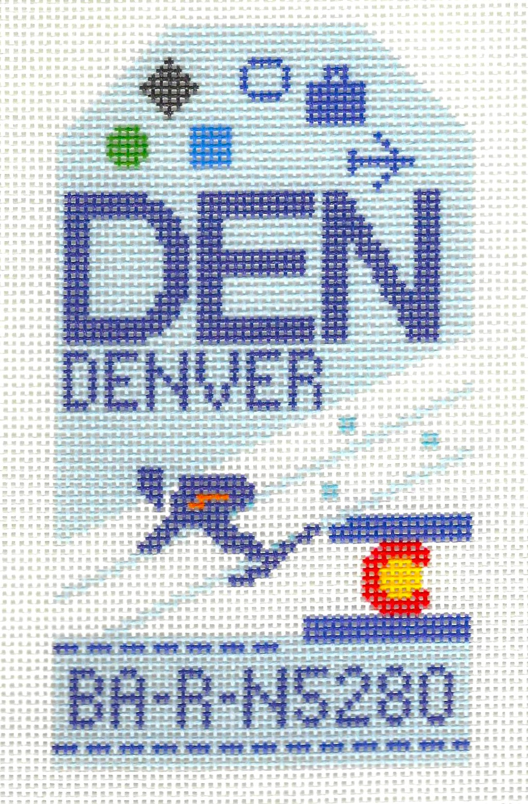Retro Travel Tag - Denver