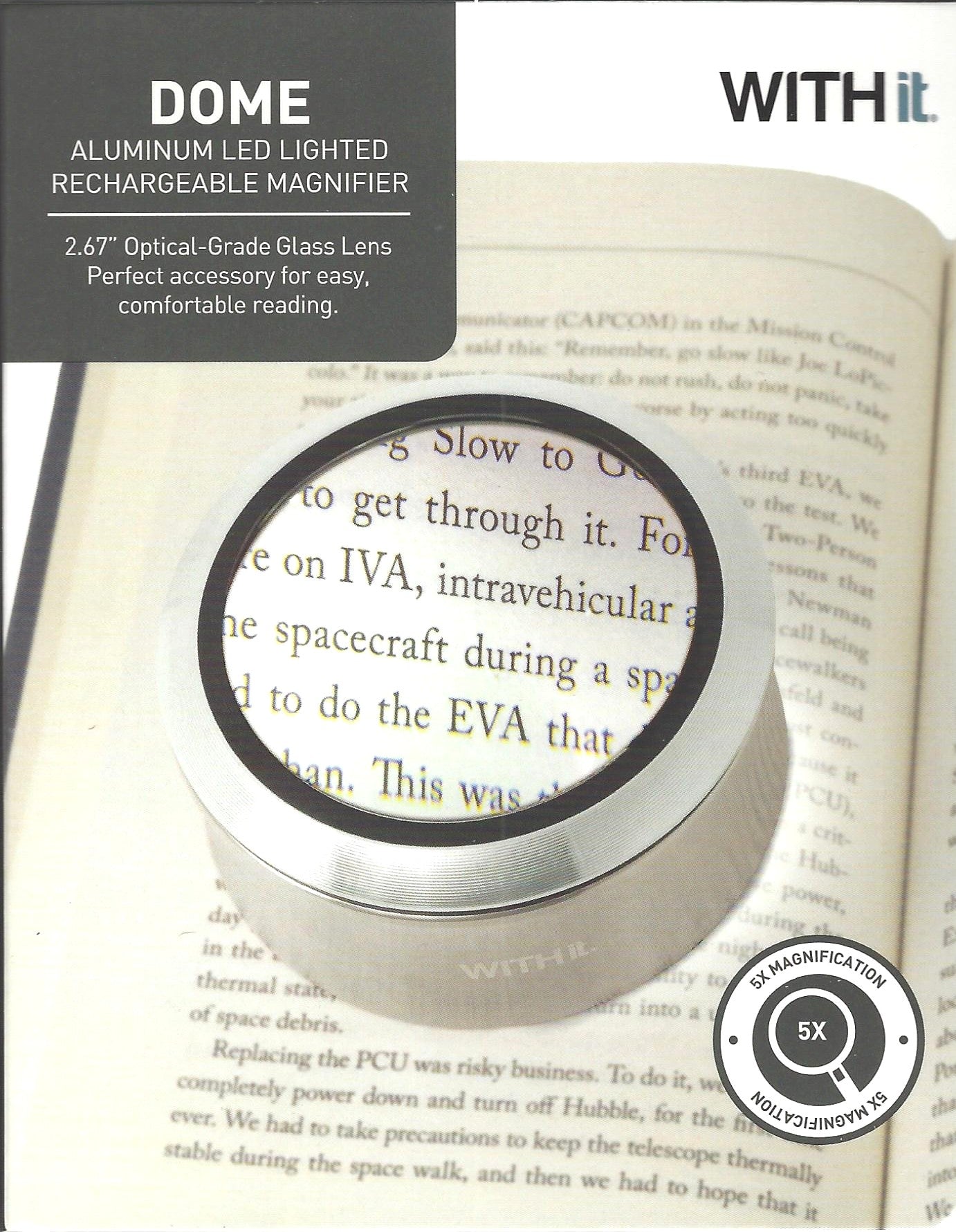2.67" Lighted Rechargeable Magnifier