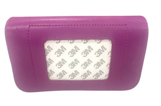 Tilli Tomas Planet Earth leather eye glass case - magenta