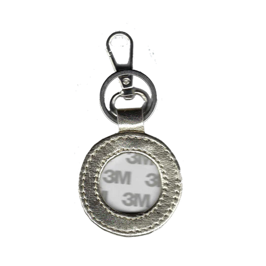 Tilli Tomas Planet Earth round leather key fob - gold