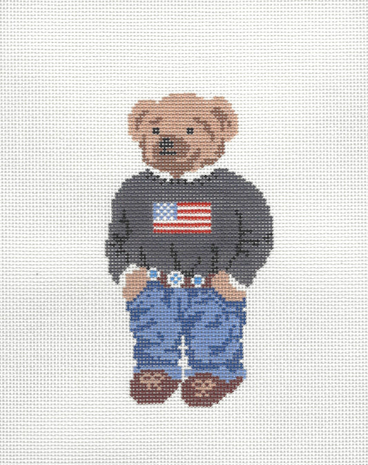 Flag Sweater Bear