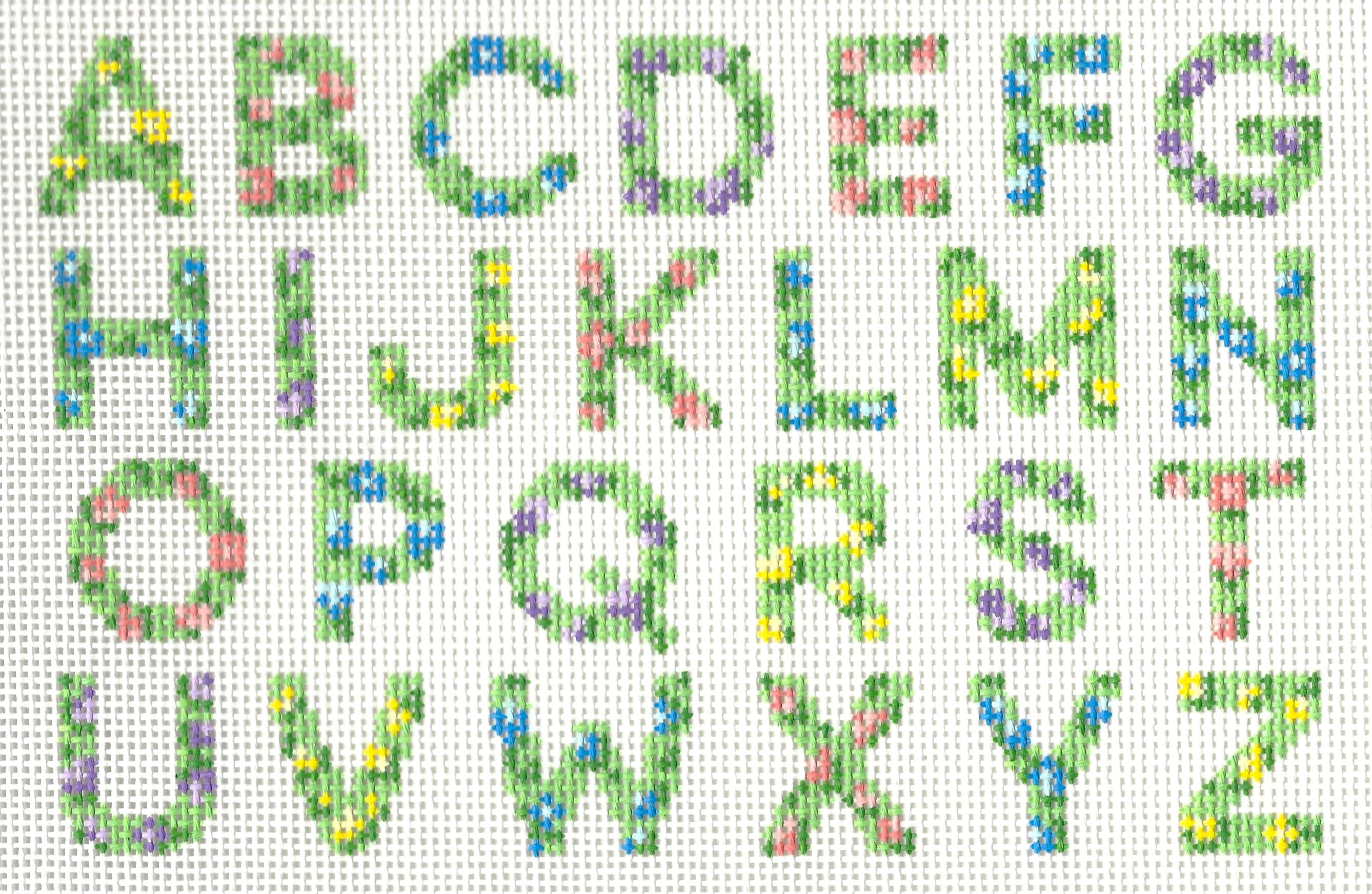 Floral Alphabet Sampler – Village Needleworks