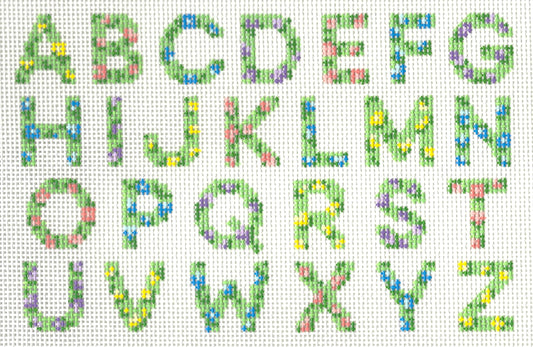 Floral Alphabet Sampler