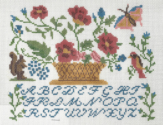 Sampler - Floral Basket