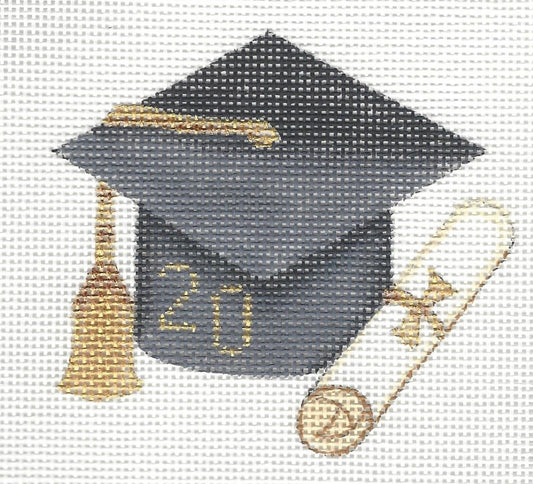 Graduation Cap - Black with Year