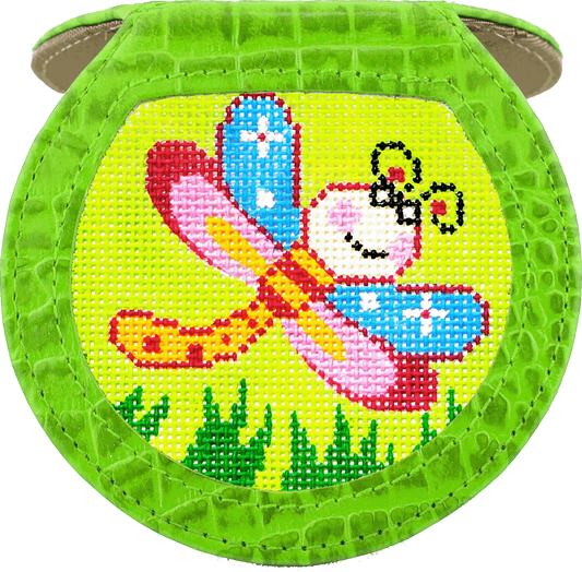 Hand Mirror - Alligator Green