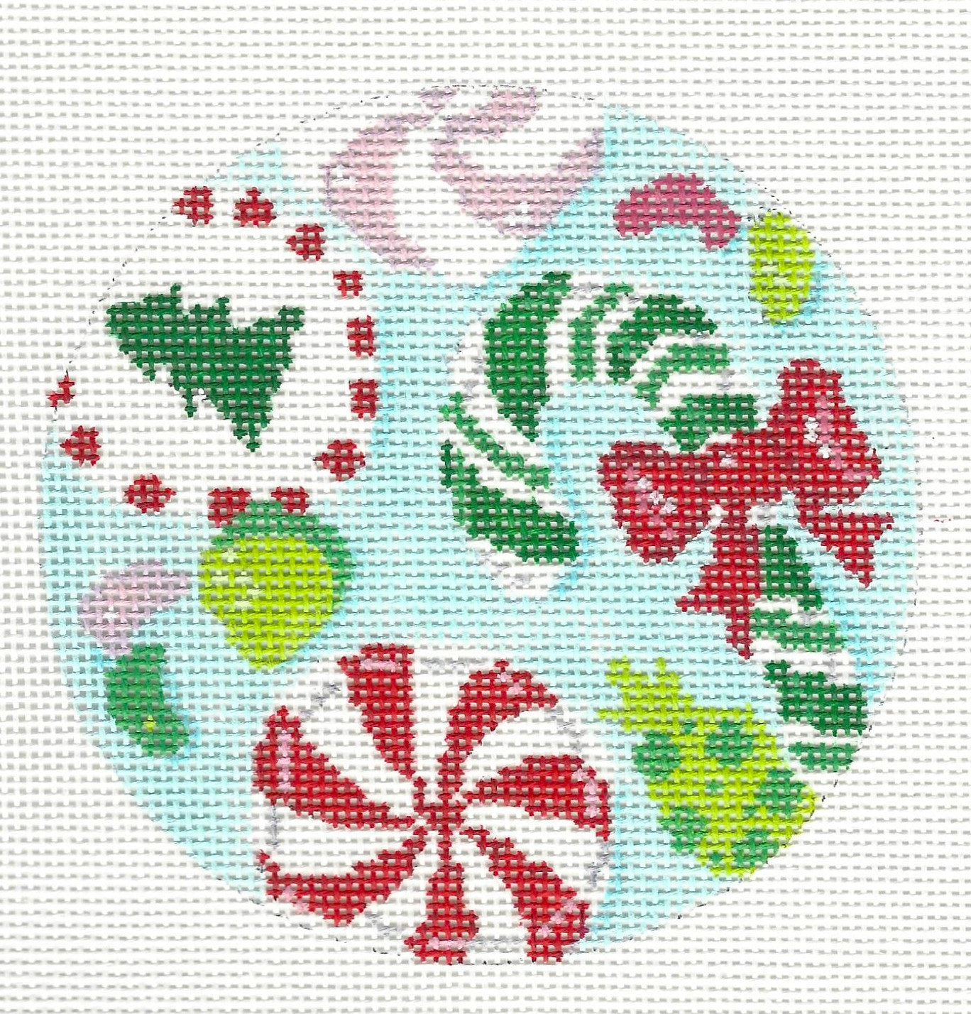 Blueberry Point Canvas needlepoint canvas of holiday candies