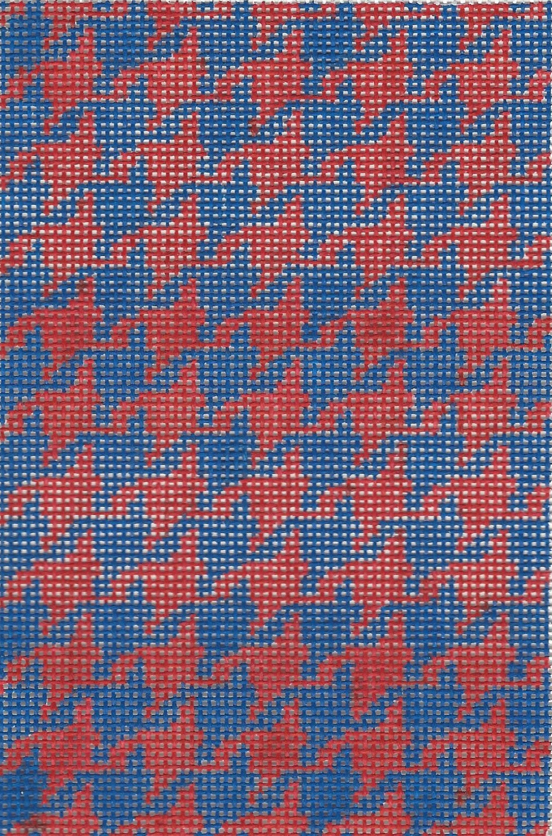 Red and Blue Houndstooth Credit Card Insert