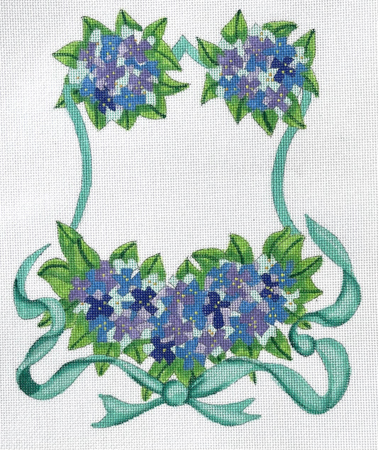Hydrangeas & Ribbons Monogram Crest