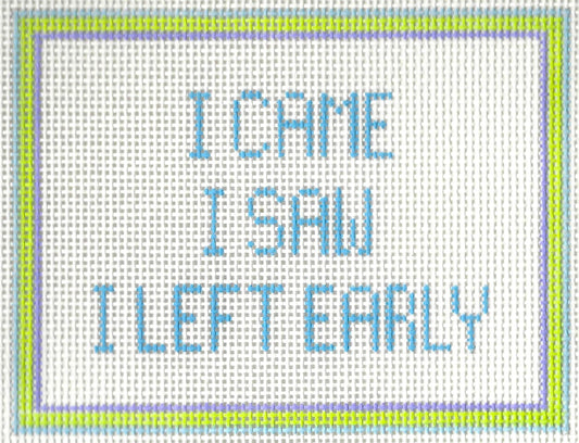I Came I Saw . . .
