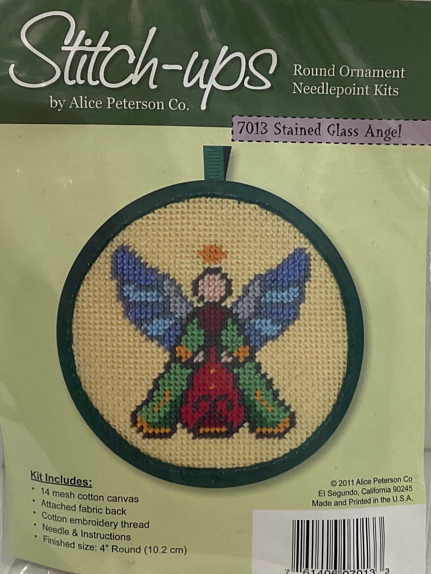 Stained Glass Angel Ornament