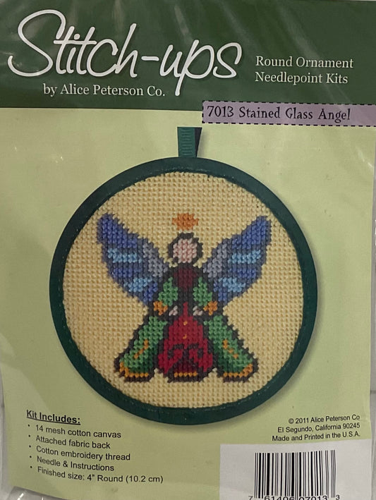 Stained Glass Angel Ornament