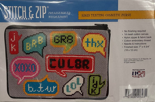 Texting Cosmetic Purse