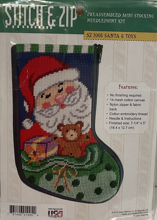 Santa & Toys Mini Stocking