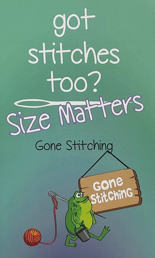 Got Stitches Too?  Size Matters