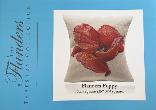Flanders Poppy on Cream