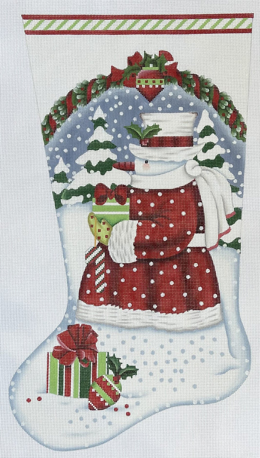 Classic Snowman Stocking