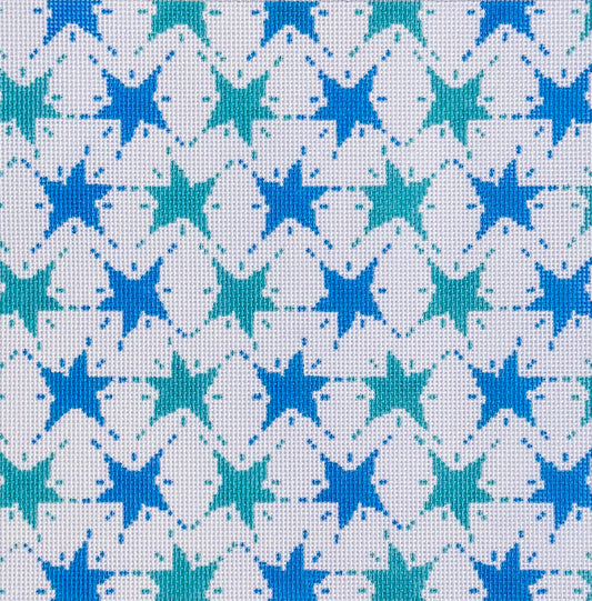 Blue Star Pillow