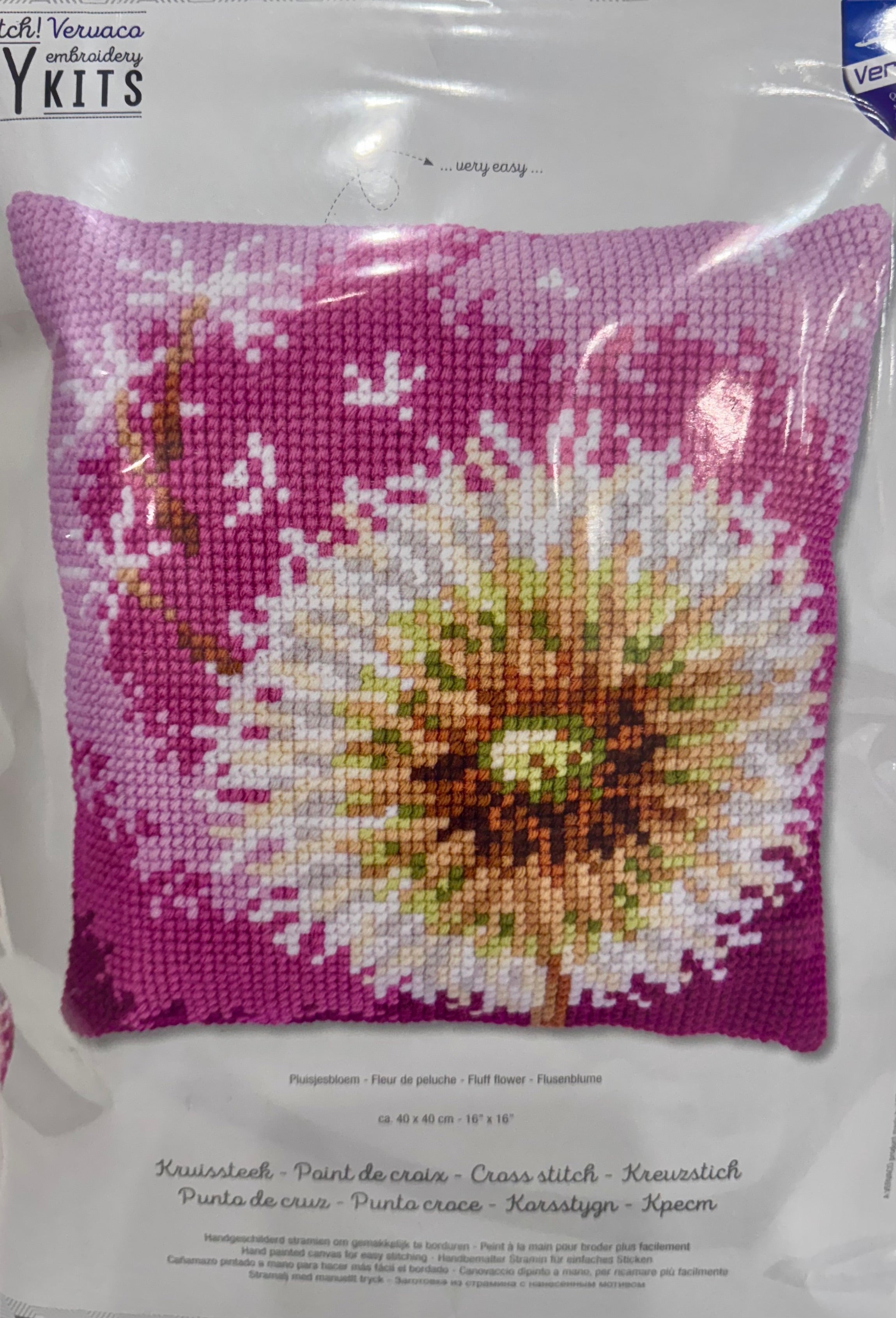 Vervaco DiY Kit: Fluff Flower – Village Needleworks