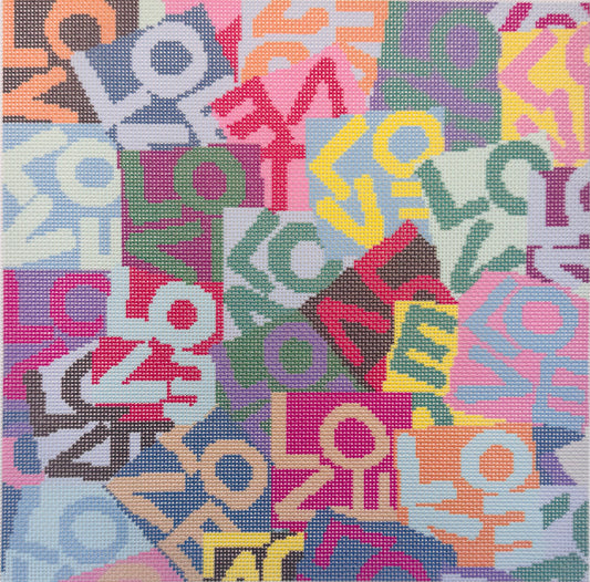 Multicolored Love Love Pillow