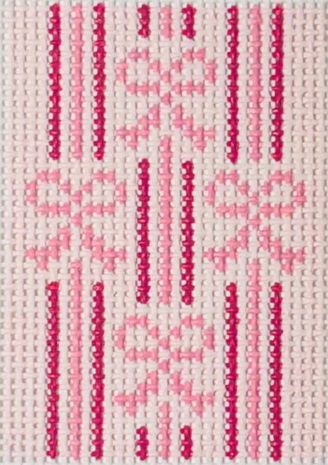 Striped Bow Bag Tag Insert