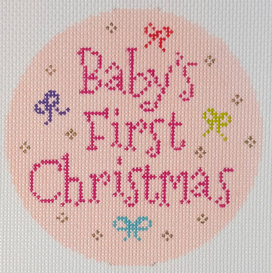 Baby's First Christmas Pink Ornament