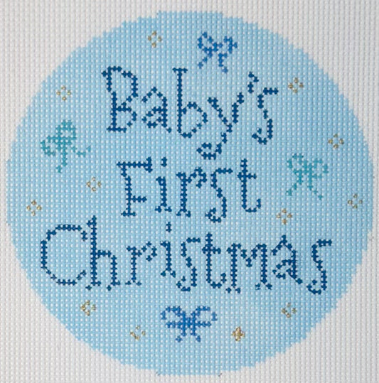 Baby's First Christmas Blue Ornament